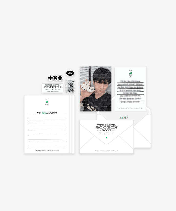 TXT SOOBIN WITH LOVE SOOBIN OFFICIAL MD LETTER SET COKODIVE BULK BUYS txt-soobin-with-love-soobin-official-md-letter-set-cokodive-bulk-buys