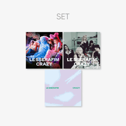 LE SSERAFIM - CRAZY JAPAN 3RD SINGLE ALBUM WEVERSE GIFT 3 SET (LIMITED EDITION A+B+STANDARD EDITION)