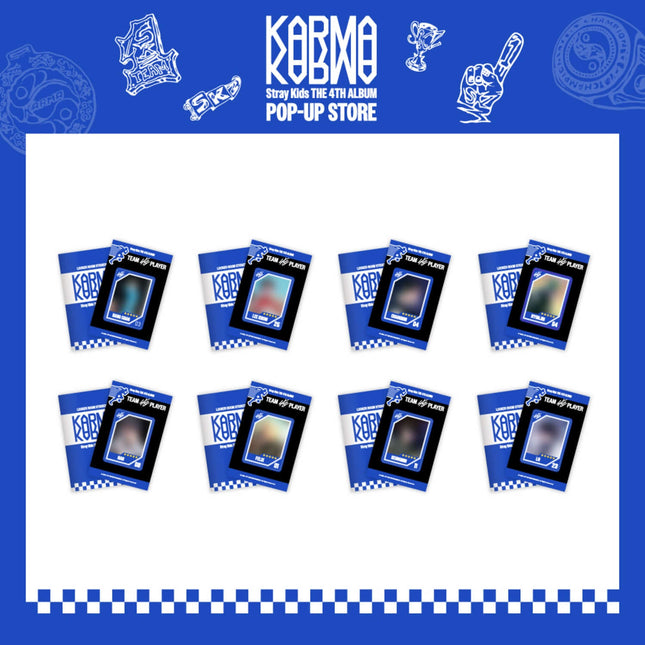 STRAY KIDS - KARMA POP UP STORE OFFICIAL MD LOCKER ROOM STICKER BOOK - COKODIVE