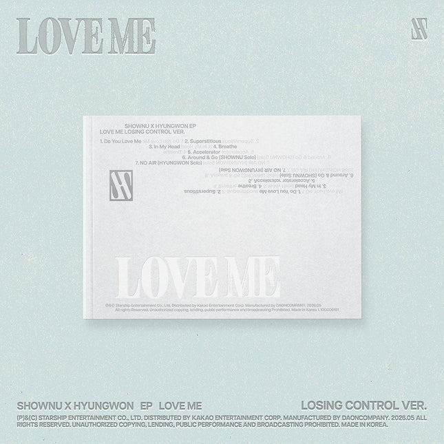 MONSTA X SHOWNU X HYUNGWON - LOVE ME EP ALBUM STARSHIP GIFT LOSING CONTROL VER - COKODIVE