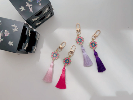 LOTUS PATTERN KEYRING - COKODIVE