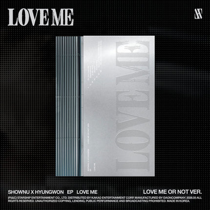 MONSTA X SHOWNU X HYUNGWON - LOVE ME EP ALBUM STARSHIP GIFT LOVE ME OR NOT VER - COKODIVE