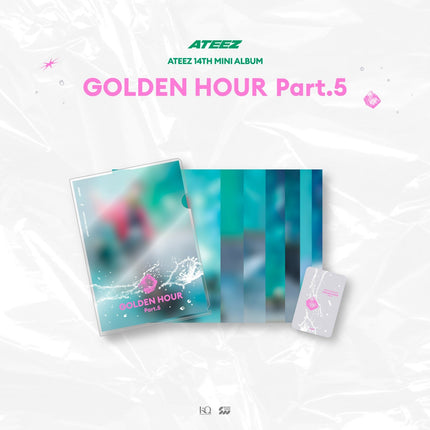 ATEEZ - GOLDEN HOUR : PART.5 POP UP OFFICIAL MD L-HOLDER PHOTO SET - COKODIVE