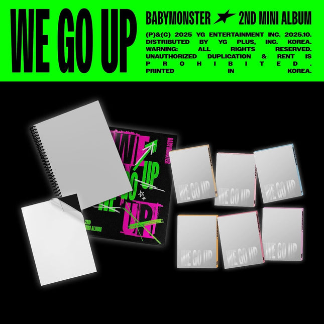 BABYMONSTER - WE GO UP 2ND MINI ALBUM MAKESTAR GIFT PATTERN VER RANDOM - COKODIVE