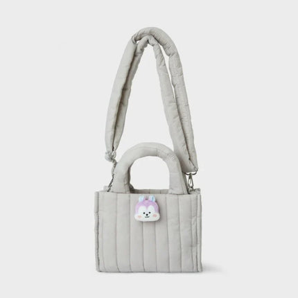BT21 - QUILTED BAG WITH FACE PLUSH BADGE WINTED EDITION