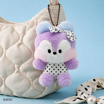 BT21 - DOT RIBBON PLUSH KEYRING (MANG) - COKODIVE