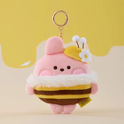 BT21 - MININI HONEYBEE PLUSH TAPE MEASURE KEYRING - COKODIVE