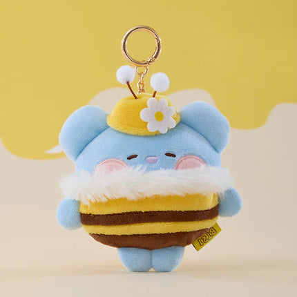 BT21 - MININI HONEYBEE PLUSH TAPE MEASURE KEYRING - COKODIVE