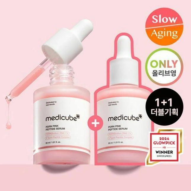 MEDICUBE PDRN PINK PEPTIDE AMPOULE 30ml DOUBLE PACK - COKODIVE