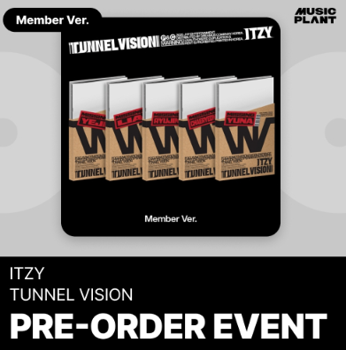 ITZY - TUNNEL VISION MINI ALBUM MUSICPLANT GIFT MEMBER VER SET - COKODIVE