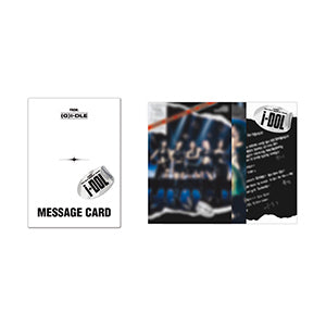 (G)I-DLE - IDOL 2024 WORLD TOUR OFFICIAL MD MESSAGE CARD - COKODIVE