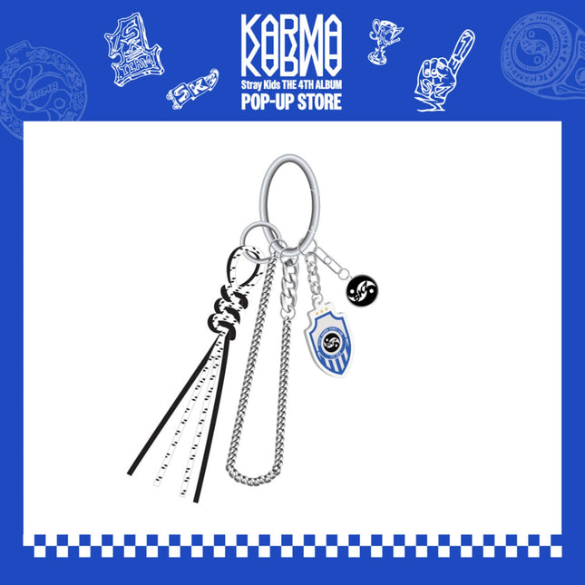 STRAY KIDS - KARMA POP UP STORE OFFICIAL MD CEREMONY METAL KEYRING - COKODIVE