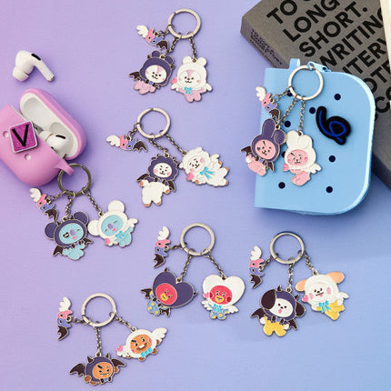 BT21 - ANGEL & VILLAIN METAL KEYRING - COKODIVE