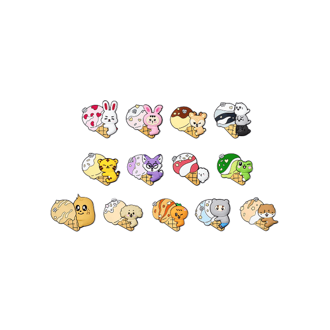 SEVENTEEN - ICE CREAM WITH MINITEEN CHARACTER POP UP OFFICIAL MD METAL MAGNET - COKODIVE