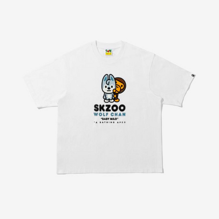 STRAY KIDS - BAPE X STRAY KIDS COLLABORATION OFFICIAL MD WOLF CHAN BABY MILO TEE M (BANG CHAN) - COKODIVE