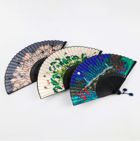 MINHWA BAMBOO POLYESTER FOLDING FAN - COKODIVE