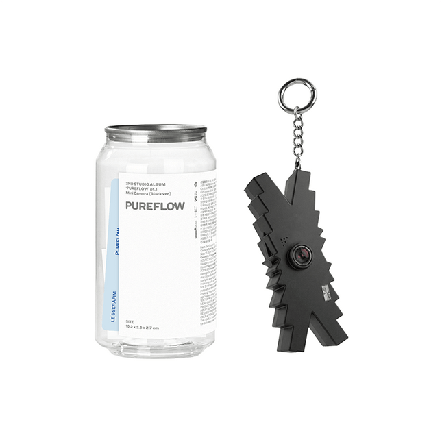 LE SSERAFIM - PUREFLOW 2ND ALBUM WEVERSE SHOP GIFT MINI CAMERA BLACK VER - COKODIVE