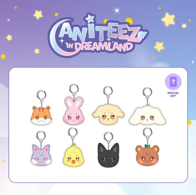 ATEEZ - ANITEEZ IN THE DREAMLAND OFFICIAL MD MINI FACE KEYRING - COKODIVE