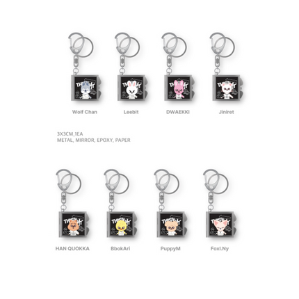 STRAY KIDS - THIS & THAT POP UP OFFICIAL MD SKZOO MIRROR KEYRING - COKODIVE