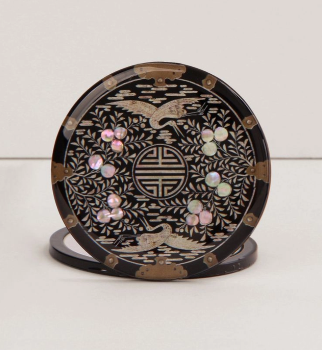 DOUBLE SIDED HAND MIRROR (MOTHER OF PEARL) - COKODIVE