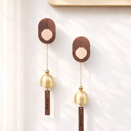 MOON JAR WOODEN WIND CHIME DOOR BELL - COKODIVE