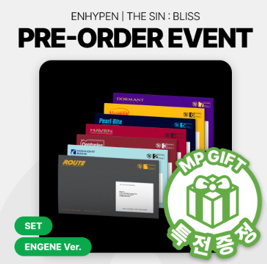 ENHYPEN - THE SIN : BLISS 8TH MINI ALBUM MUSICPLANT GIFT ENGENE VER SET - COKODIVE