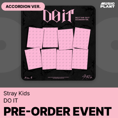 STRAY KIDS - DO IT SKZ IT TAPE ALBUM MUSICPLANT GIFT ACCORDION VER SET - COKODIVE