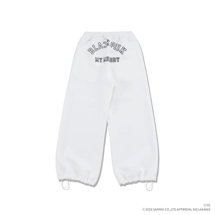 BLACKPINK - BLACKPINK X MY MELODY OFFICIAL MD SWEATPANTS WHITE - COKODIVE