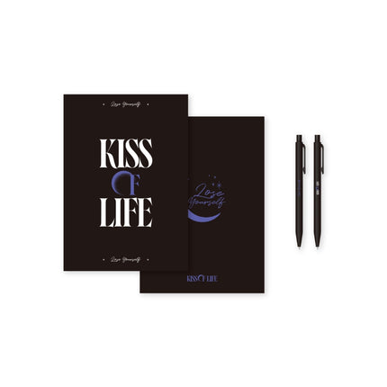 KISS OF LIFE - LOVE YOURSELF 3RD MINI ALBUM POP UP OFFICIAL MD NOTE & BALLPOINT PEN SET - COKODIVE