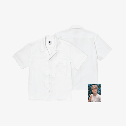 BTS JIMIN - SMERALDO GARDEN MUSE OFFICIAL MD OPEN COLLAR SHIRT