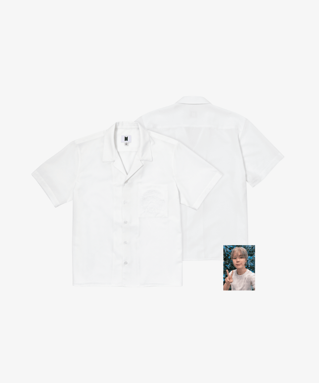 [2ND PRE-ORDER] BTS JIMIN - SMERALDO GARDEN MUSE OFFICIAL MD OPEN COLLAR SHIRT