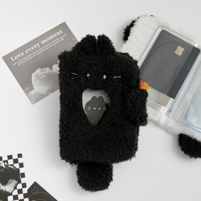 OPEN PLUSH PHOTOCARD BOOK BLACK CAT - COKODIVE