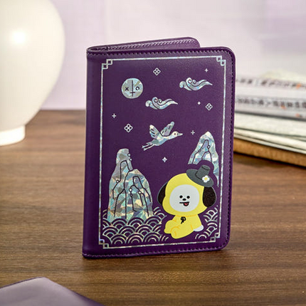 BT21 - PREMIUM K EDITION MOTHER OF PEARL GRAPHIC PASSPORT CASE - COKODIVE
