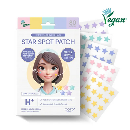 OOTD TWINKLE STAR ACNE SPOT PATCH (80 COOUNTS) - COKODIVE