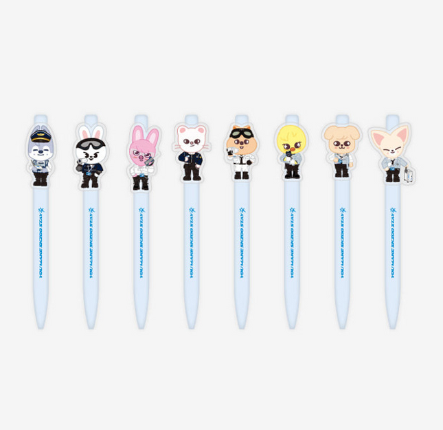 STRAY KIDS - 3RD FAN MEETING PILOT FOR 5 STAR OFFICIAL MD SKZOO CHARACTER GEL PEN - COKODIVE