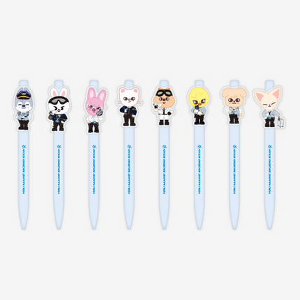 STRAY KIDS - 3RD FAN MEETING PILOT FOR 5 STAR OFFICIAL MD SKZOO CHARACTER GEL PEN - COKODIVE