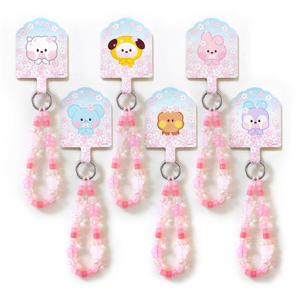 BT21 - CHERRY BLOSSOM MININI PHONE TAG HOLDER - COKODIVE
