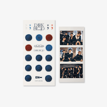 ENHYPEN - DARK BLOOD OFFICIAL MD PHOTO STICKER SET - COKODIVE