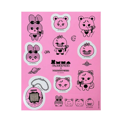 BLACKPINK - BLACKPINK X TAMAGOTCHI OFFICIAL MD PINK GALAXY STICKER - COKODIVE