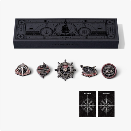 ATEEZ - ATEEZ X FANPLDAY OFFICIAL MD METAL PIN SET VOYAGE EDITION - COKODIVE
