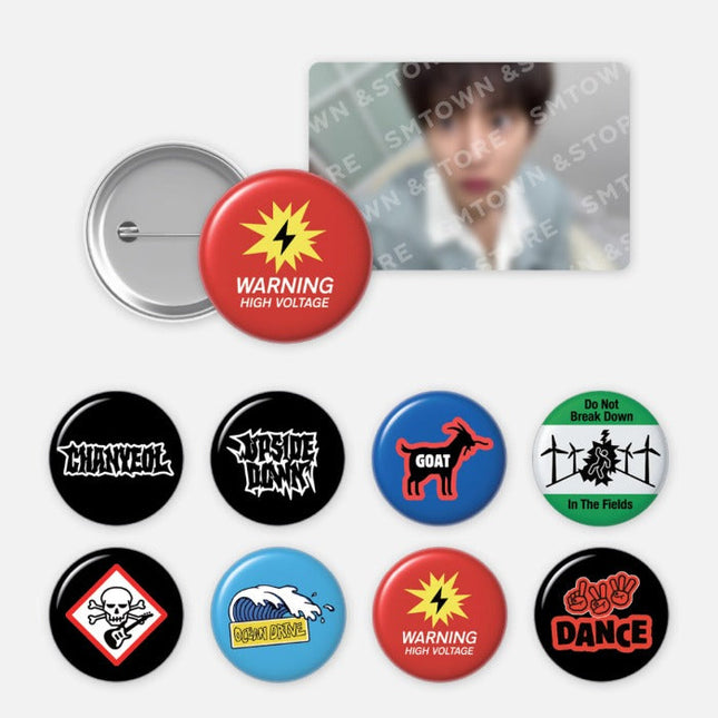 CHANYEOL - UPSIDE DOWN 2ND MINI ALBUM OFFICIAL MD PIN BUTTON SET - COKODIVE
