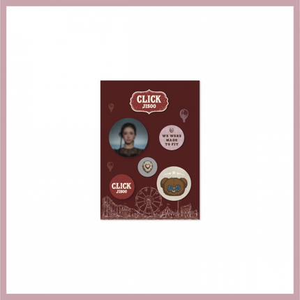 JISOO - CLICK IN SEOUL OFFICIAL MD PIN BUTTON SET - COKODIVE