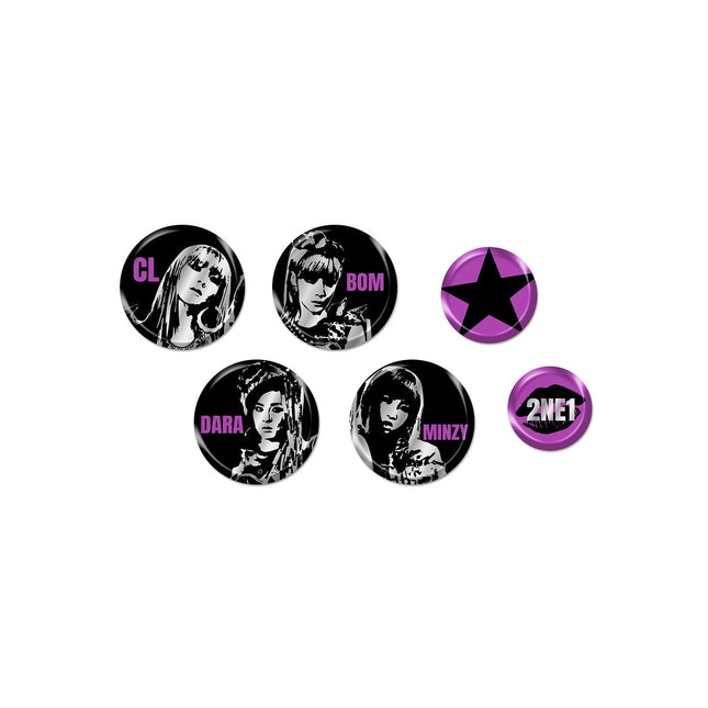 2NE1 - WELCOME BACK 2025 CONCERT ENCORE IN SEOUL OFFICIAL MD PIN BUTTON SET - COKODIVE