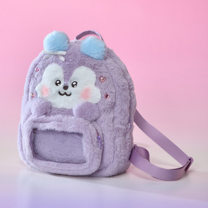 BT21 - RIBBONED U BABY CLEAR POCKET PLUSH BAG - COKODIVE
