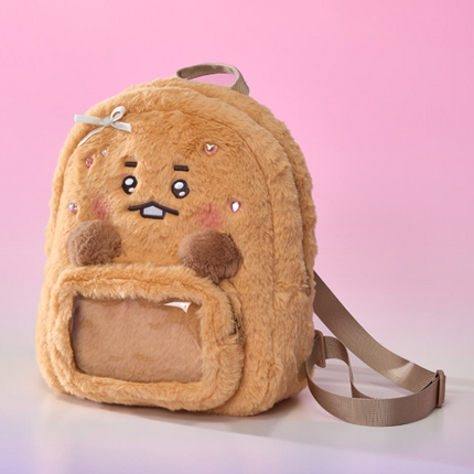 BT21 - RIBBONED U BABY CLEAR POCKET PLUSH BAG - COKODIVE