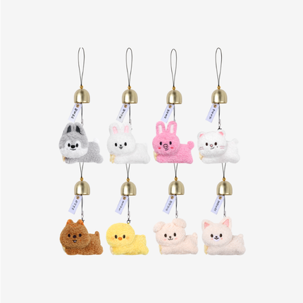 STRAY KIDS - RUN IT WORLD TOUR IN SEOUL OFFICIAL MD SKZOO PLUSH DOOR BELL KEYRING - COKODIVE