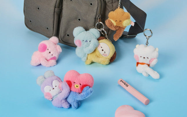 BT21 - HUG ME MINI MININI PLUSH KEYRING - COKODIVE
