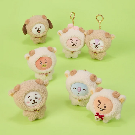 BT21 - FLUFFY NEW YEAR PLUSH KEYRING - COKODIVE