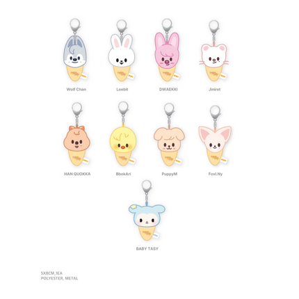 STRAY KIDS - THIS & THAT POP UP OFFICIAL MD PLUSH KEYRING ICECREAM VER - COKODIVE