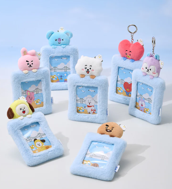 BT21 - BUSAN PHOTOCARD HOLDER PLUSH KEYRING - COKODIVE